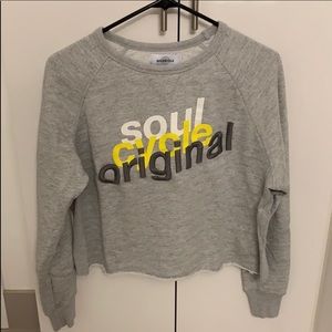 soulcycle sweatshirt cropped
